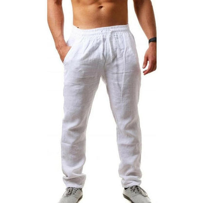 💥👖【S-4XL】Pantaloni sport casual, largi, respirabili, de vară 2025, din bumbac și in💨