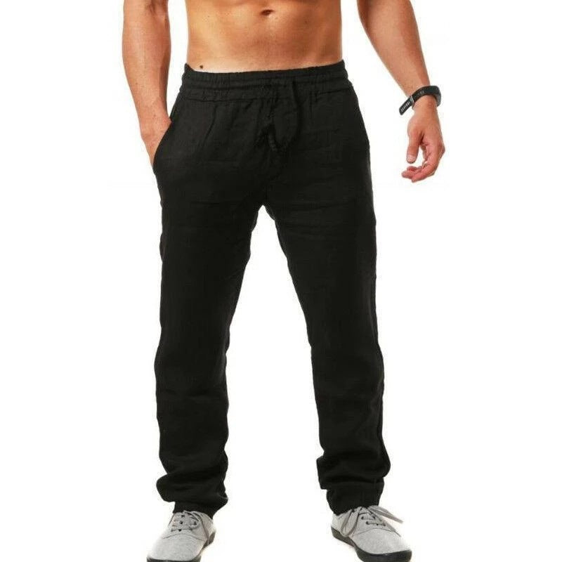 💥👖【S-4XL】Pantaloni sport casual, largi, respirabili, de vară 2025, din bumbac și in💨