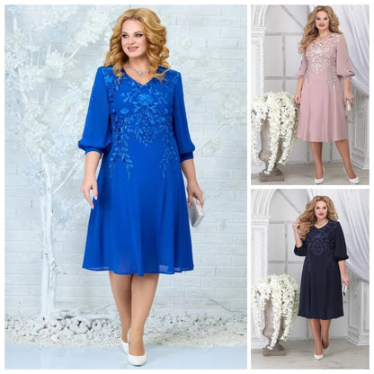 👗【Nowość na rok 2025】【S-5XL】Elegancka, temperamentna sukienka, wygodna i wysokiej jakości --3898110