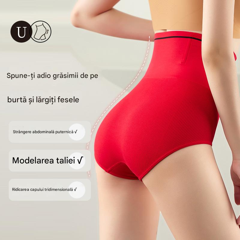 🔥【Cumpărați 2 Obțineți 2 gratuit】【40-75KG】🩲Slip de damă cu talie înaltă pentru controlul burticii pentru ridicarea fundului